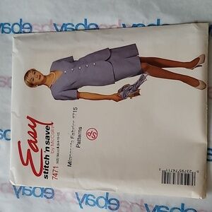 McCall's Misses Jacket and Skirt Sewing Pattern Sz 6-12 1995 Vintage